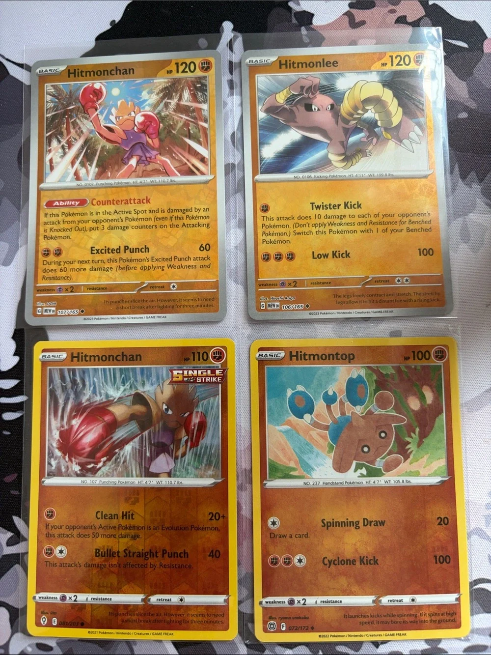 Hitmonchan Hitmonlee Hitmontop Reverse Holo Pokémon Card Lot TCG ✨5/$25✨